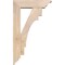 Ekena Millwork Merced Traditional Smooth Bracket w/ Offset Brace, Douglas Fir, 5 1/2"W x 18"D x 30"H BKT0604X18X30MRC01SDF - alternate 3
